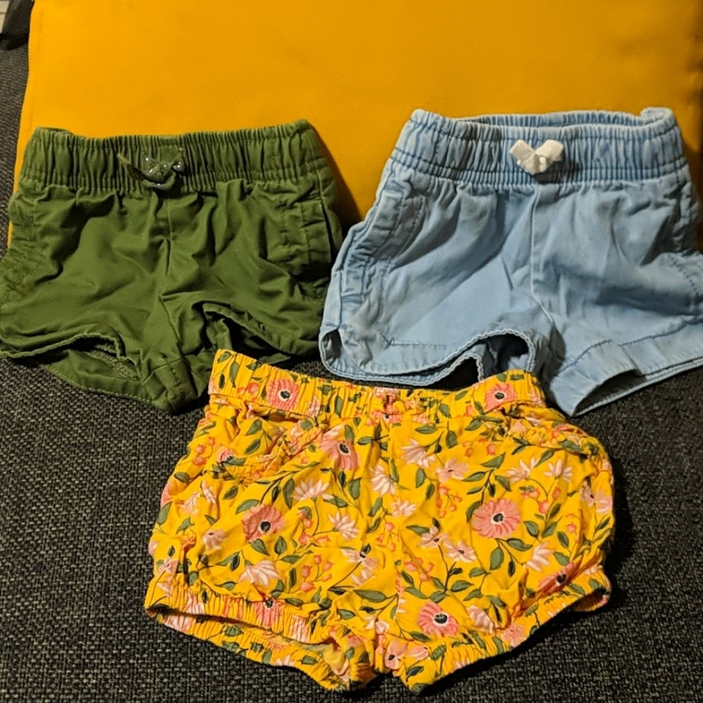 3 piece Carter's shorts